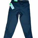 Gaiam Om Mesh Yoga Capri Compression Workout Bottoms Pants Black Size Small New Photo 6