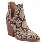 Abound  Kayla Snake Embossed Block Heel Booties size 6 Photo 0