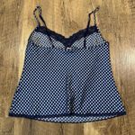 Victoria's Secret Victoria’s Secret Navy Blue Lace Cami Tank Top Medium Photo 2
