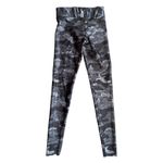 Terez  Hi Shine Grey Camo Leggings No Size Tag Estimated XXS‎ to XS NWOT Photo 2
