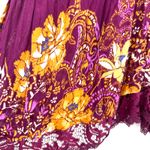Free People Intimately‎  Size XS Sleeveless Slip Dress Purple Lace Floral Print Photo 3