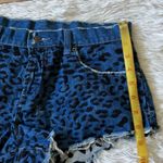 Ksubi  albuquerqe cut off crowded house shorts leopard blue size 26 Photo 3