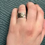 Sterling Silver Smiley Face & Lightning Ring Photo 0