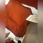 Pretty Garden Large Rust Orange Cropped Tank Blouse White Squiggly Hem. NWT! Photo 7