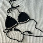 Disruptive Youth Black Crochet Bikini top Size M Photo 0