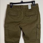 Gap Japanese Stretch Olive /Khaki Cargo Pockets Low Rise Y2K Utility Pants sz 2 Photo 3
