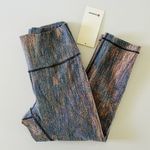 Lululemon  ATHLETICA Red Teal Wunder Under HR Crop 21" *Jacq Leggings - US 10 Photo 2