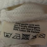 Araminta James Women's White Waffle Knit Short Sleeve Tee T Photo 3