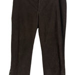 Gap Y2K  Chocolate Brown Corduroy Cropped Pants Size 8 Fall 2004 Stretch Photo 0