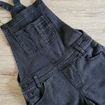 Almost Famous black denim overalls size 5 Photo 4