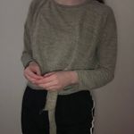 dark olive green long sleeve top Photo 1