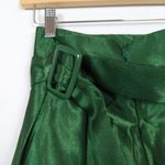Chicwish Emerald Belted Texture Flare Maxi Skirt Size S Photo 5