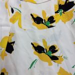 Ann Taylor ⭐️ Floral Camp Shirt - Yellow Spring Size S Photo 5