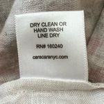 Cara Cara Women’s Blue Hill Trellis Floral Ivory Linen White Midi Dress Size 6 Photo 8