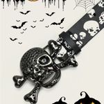 Punk Grunge Goth Gothic Emo Scene Scenecore Skull Belt Black Photo 3