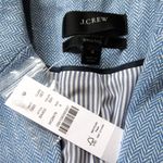 J.Crew NWT Bristol Blazer in Sapphire Ivory Italian Cotton-Linen Herringbone 4 Photo 2