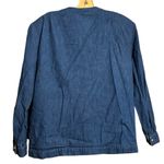 Vintage‎ Three Flaggs California Blue Embroidered Jacket Size M Photo 3