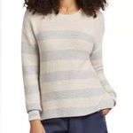 Faherty Ojai Cotton Blend Sweater in Nautical Stripe Gray Photo 0