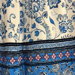 Loft Blue, White & Pink European Paisley Patterned Floral Skirt Photo 5