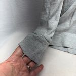 Loft  Gray V Neck Hoodie Long Sleeve Casual Top Women's Size S Photo 2
