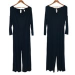 J.JILL Wearever Collection Soft Stretch Black Jumpsuit Long Sleeve Petite Medium Size undefined Photo 1