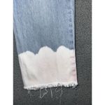 Hudson  Jeans‎ Women 28 Mid Rise Cropped Frayed Straight Leg Bleach Denim Pants Photo 6