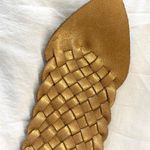 Stoned & Waisted Woven Leather Gold Toned Belt size Sm Photo 7