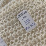 Vintage Wool Scarf‎ Ivory Made In USA Unisex Winter Cozy Essential Photo 2