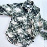 Stradivarius Plaid Green Shacket Jacket Coat Photo 1