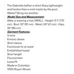 Maaji  Azalia Gabriella Cover Up Kaftan Medium NEW Photo 2