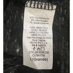 Black Bead  Long Sleeve Tunic Size Large ~ Black Photo 4