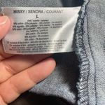 Vintage America Dark Blue Floral Jean Jacket Size L Photo 5