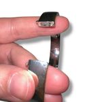 Ralph Lauren Vintage RLL Lauren  Bangle Bracelet Cuff Magnetic Close Silver Tone Photo 9