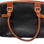 Dooney & Bourke Vintage Black Leather Crossbody Satchel Bag Photo 2