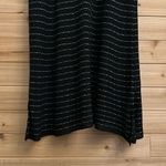 Misook Size Medium V Neck Striped Knit Knee Length Cocktail Dress LBD Photo 3