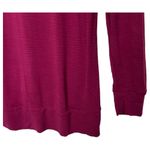 Adrianna Papell New Womens M V Neck Long Sleeve Textured Tunic Burgundy Glow Photo 8
