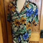 Vintage 90s bright Hawaiian shirt Blue Photo 5