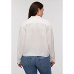Madewell  Long-Sleeve Popover Top Women's Med Lighthouse Silk Split Crewneck NWT Photo 1