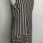 Sanctuary  Black & White Striped Sleeveless Cruise Vacay Short Dress Large Photo 2