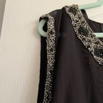 Jkara Black Beaded Dropwaist Dress Photo 3