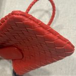 Bottega Veneta  Red Intrecciato Leather Bag Photo 3