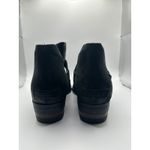 Sorel  Black Leather Cutout Ankle Boots Women's Size 9.5 Wide Buckle Detail Photo 2