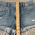 Garage  Denim Festival Cheeky Shorts Size 07 28 Distressed High Rise Fray Hem Photo 5