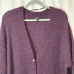 Torrid  Boyfriend Cardigan Pointelle Sleeve Sweater Burgundy Long Line Oversized Photo 7