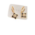 European fashion Round Synthetic Zircon earrings Gold Photo 3