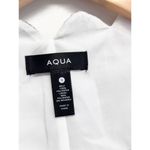 AQUA Tweed Scalloped Crop Top Size Small Lilac Side Zip Closure NWT Photo 6