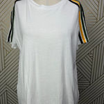 n:philanthropy ‎ Verbena Stripe Shoulder T-Shirt in White Size US Medium Photo 4