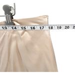 Revolve Mother Of All Mini Skirt Womens XL Beige Berri Luxe Silk Slit Edgy Mod Photo 4