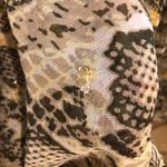 Blue Island  Boho Dress/Beach Cover with Gold accents and beaded tassels S Photo 14