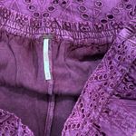 Free People Serenity Eyelet Mini Skirt Skort in Dreamy Mulberry Size Medium Photo 7